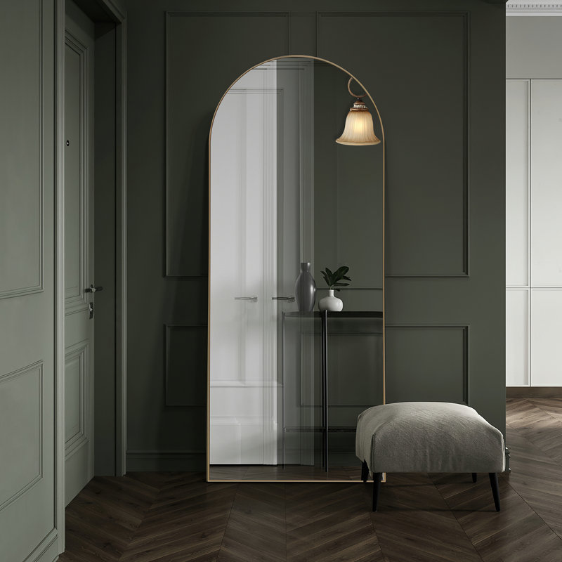 Mercury Row® Greta Sleek ArchedTop Wall Mirror & Reviews Wayfair